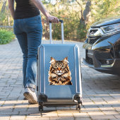 Sticker Portrait de chat américain Bobtail en gros plan (Valise Insitu)