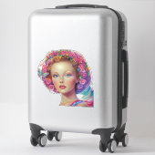 Sticker Portrait de couronne éthérée (Sur valise)