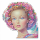 Sticker Portrait de couronne éthérée (Devant)