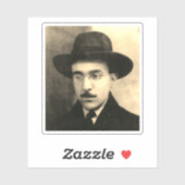 Sticker Portrait de Fernando Pessoa (Feuille)