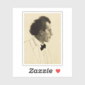 Sticker Portrait de Gustav Mahler (1902) (Feuille)