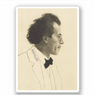 Sticker Portrait de Gustav Mahler (1902)