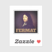 Sticker Portrait de Pierre de Fermat (Feuille)
