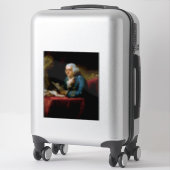 Sticker Portrait de pouce, Benjamin Franklin Père fondateu (Sur valise)