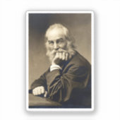 Sticker Portrait de Walt Whitman (1869) (Recto)
