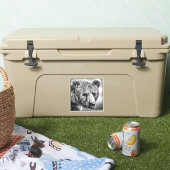 Sticker Portrait d'ours grizzli (Glacière)