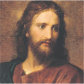 Sticker Portrait du Christ par Heinrich Hofmann (Devant)