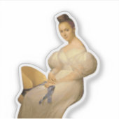 Sticker Portrait d'une femme assise (Devant)