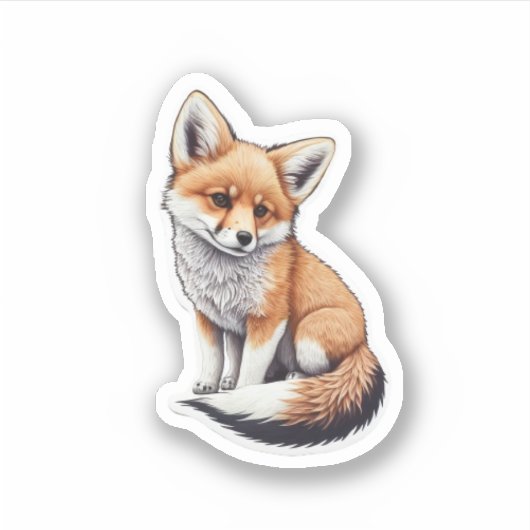 Sticker Portrait Fox (Devant)