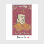 Sticker Portrait Tête Et Épaules De Buffalo Bill (Feuille)