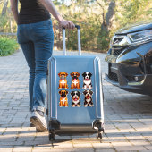 Sticker Portraits de chiens art détaillé de différentes ra (Valise Insitu)