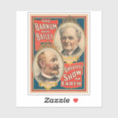 Sticker Portraits De P.T. Barnum Et J.A. Bailey (Feuille)