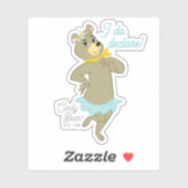 Sticker Pose Joueuse de Cindy Bear (Feuille)