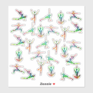Sticker Poses de yoga