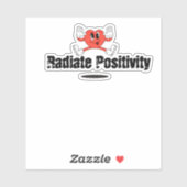 Sticker Positivité du rayonnement (Feuille)