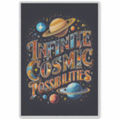 Sticker Possibilités Cosmiques Infinies – Explosion de Cou (Devant)