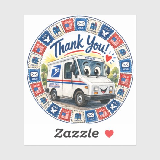 Sticker Postal Workers Appreciation  (Feuille)