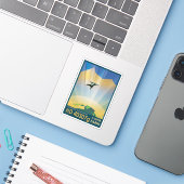 Sticker Poster De L'Espace Rétro-La Gravité D'Une Super Te (Ordinateur portable avec iPhone)