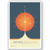 Sticker Poster de l'horloge atomique Deep Space, version o (Devant)