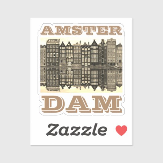 Sticker Poster du barrage Amster (Feuille)