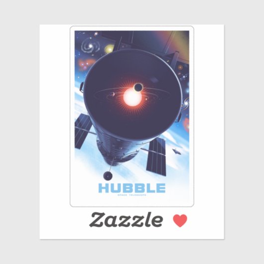 Sticker Poster du télescope spatial Hubble. (Feuille)