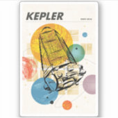 Sticker Poster du télescope spatial Kepler. (Devant)