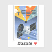 Sticker Poster du télescope spatial Tess. (Feuille)
