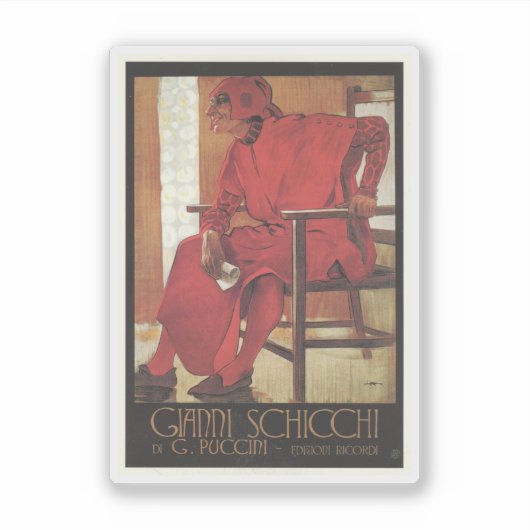 Sticker Poster Gianni Schicchi (Puccini) (Devant)