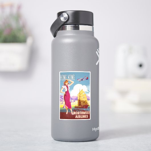 Sticker Poster publicitaire vintage Northwest Airlines (HydroFlask)