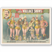 Sticker Poster Publicité La Grande Wallace Montre Cirque (Devant)