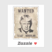 Sticker Poster Recherché de Trump - Recherché pour trahiso (Feuille)