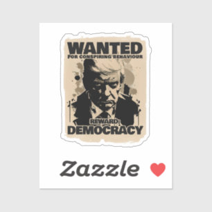 Sticker Poster Recherché Donald Trump - Compte Géorgie