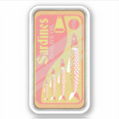 Sticker Poster Retro Sardines (Devant)