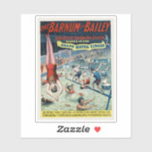 Sticker Poster vintage Barnum & Bailey Circus (Feuille)