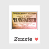 Sticker Poster vintage Tannhäuser (Feuille)