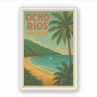 Poster Vintage voyage d'Ocho Rios - Jamaïque