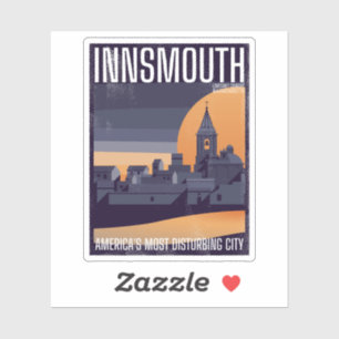 Sticker Poster Vintage voyage Innsmouth Lovecraft