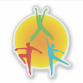 Sticker Postures de danse (Devant)
