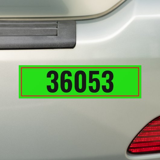 Sticker Postvaknummers (Op auto)