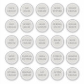 Sticker Pot à cosmétique personnalisable blanc de 1,14" po (Devant)