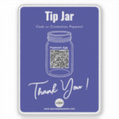 Sticker Pot-conseil, application de paiement de code QR pe (Devant)