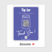 Sticker Pot-conseil, application de paiement de code QR pe (Feuille)