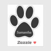 Sticker Pot de chat personnalisé animal de compagnie perso (Feuille)