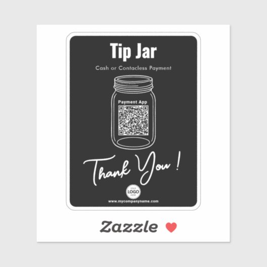 Sticker Pot de conseil, application de paiement de code QR (Feuille)