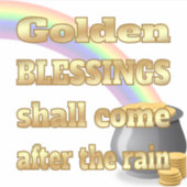 Sticker Pot d'or à la fin de l'arc-en-ciel (Devant)