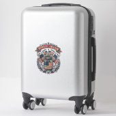 Sticker Pot Mason Patriotique Vie de Campagne (Sur valise)