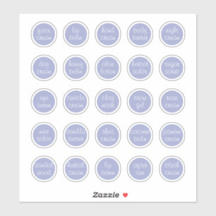 Sticker Pot miniature de cosmétique personnalisable lavand