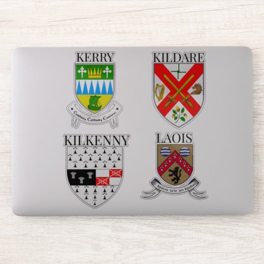 Sticker Poteaux de comté d'Irlande Série 13-16 (Ordinateur)