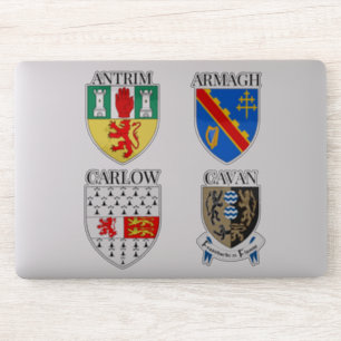 Sticker Poteaux de comté d'Irlande Série 1-4