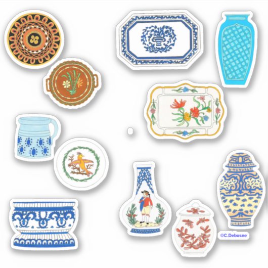 Sticker Poteries et faïences (Devant)